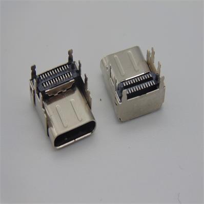 HJC-TC-015 USB -TYPE-C六脚前插后贴24P CH=3.4 L=11.2