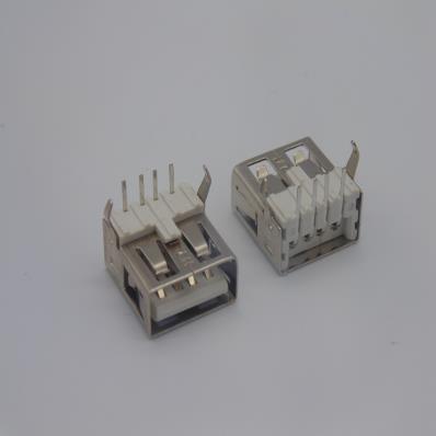 HJC-UM-007 AF90度弯脚直边白胶无后盖L=13.7