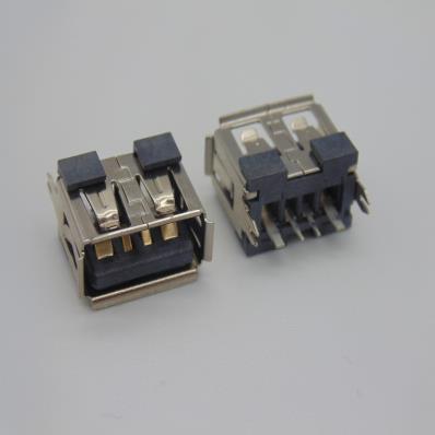 HJC-UM-028 AF 180度直插卷边大电流黑胶L=10.0