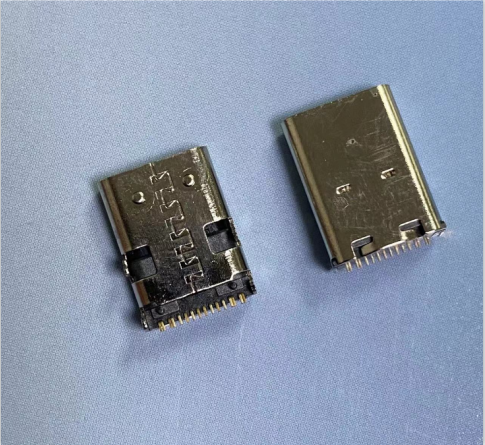 USB TYPE-C-16P 四脚插端子SMT加成外壳L=10.0MM